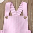 thumbnail image 4 of Newborn Baby Summer Romper Unisex Solid Color Jumpsuit Sleeveless Overalls Outfits 1Pcs, 4 of 7