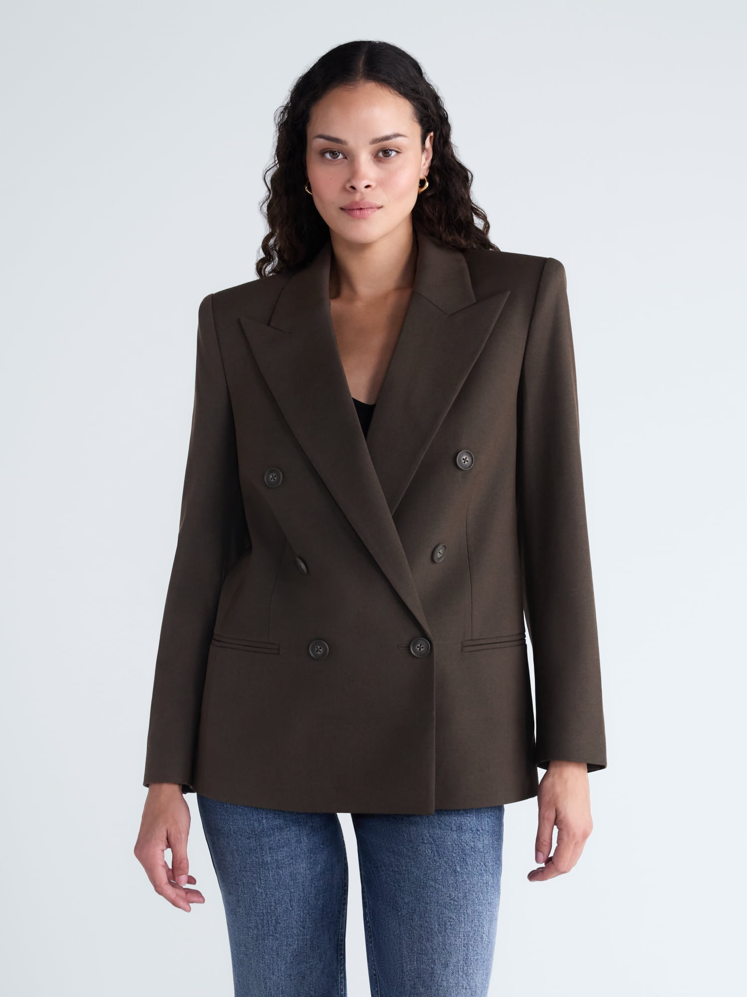 Scoop Women's Double Breasted Blazer, Sizes XS-XXL
