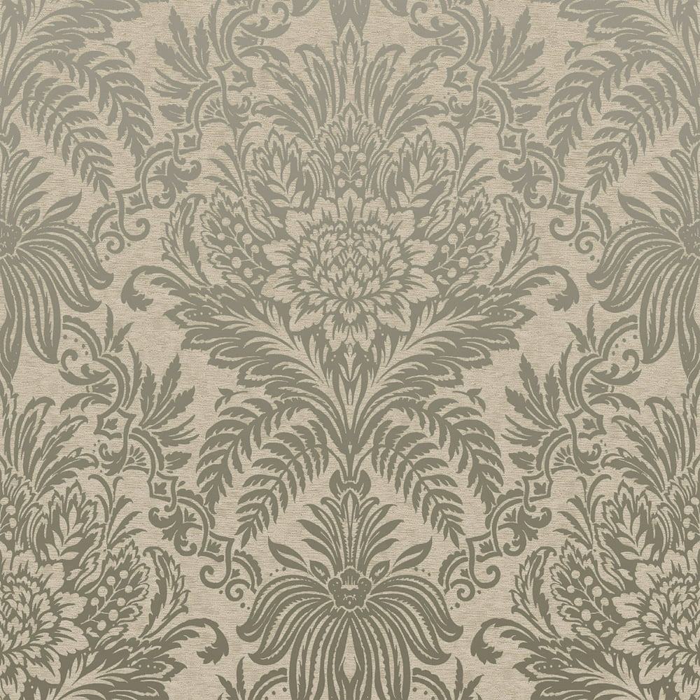 Crown Signature Beige Damask Wallpaper - Walmart.com - Walmart.com