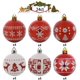 thumbnail image 2 of Juego de 24 Adornos de bolas de Navidad irrompibles Sincero 6 cm color rojo blanco, 2 of 8