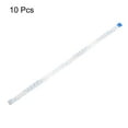 thumbnail image 3 of Uxcell 10pcs FFC Flexible Flat Cable, 15 Pins 0.5 mm Pitch 250mm FPC FFC Flexible Ribbon Cable for LCD TV Car Audio DVD Player Laptop (B Type), 3 of 6