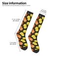 thumbnail image 5 of Fotbe Orange Lemon print Women's Men's Novelty Crew Socks Cotton Socks Knee High Socks for Walking,Running,Nurses,Pregnancy, 5 of 9