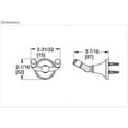 thumbnail image 2 of Northcott Robe Hook in Tuscan Bronze, 2 of 2