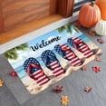 thumbnail image 6 of Door Mat, Vintage Patriotic Flag Summer Rug, Non-Slip Rubber Back Floor Mat, Indoor Outdoor Welcome Mat for Entryway, Porch, Home & Independence Day Decor, 6 of 6