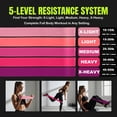 thumbnail image 6 of XINGLUKE Pull up Assistance Bands Set of 5, Resistance Bands with 5 Elastic Exercice Loop Bands for Exercise Fitness, Yoga, Powerlifting and Resistance Training, with Instruction Manual and Carry Bag, 6 of 7