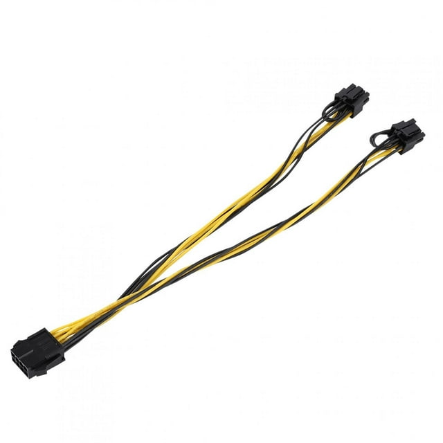 Nuevo cable adaptador de corriente para tarjeta gráfica SATA simple de 8 pines a doble 8 pines (6 pines + 2 pines)