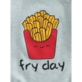 thumbnail image 6 of hirigin Baby Long Sleeve Rompers Spring Fall French Fries Letter Print Jumpsuit for Newborn Toddler Girl Boy, 6 of 8