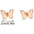 thumbnail image 4 of Ladies Fashion Creative Multicolor Diamond Butterfly Stud Earrings, 4 of 8