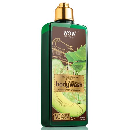 WOW Skin Science Melon Cucumber & Aloe Foaming Body Wash - 250 mL