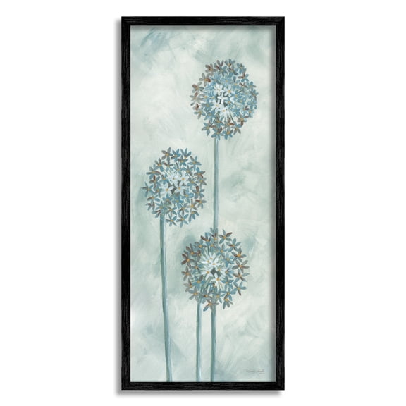 Stupell Industries Dandelion Flower Sprigs Wildflower Plant Nature Petals Painting Black Framed Art Print Wall Art, Design by Cindy Jacobs