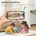 thumbnail image 5 of 1080P Mini WiFi Security Camera for Indoor Use, Wide 170 ° Lens, Motion Alert System, Infrared Night Vision, Cloud & TF Storage, Magnetic Mount Home Surveillance Cam (No SD Card), 5 of 12