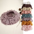 thumbnail image 6 of LYMAYTER Newborn Girls Soft Cotton Ruffle Skorts Shorts Baby Comfortable Diaper Covers Cute Casual Skirts, 6 of 8
