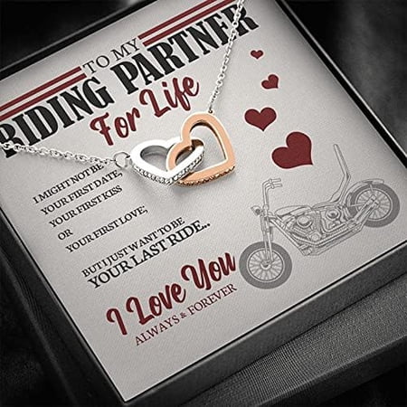 To My Riding Partner Necklace from Husband, Your Last Ride, Gift My Girlfriend Necklace, Gift My Wife, Gift for Her Necklace Luxury Jewelry Necklaces styles On Birthday, Xmas, Anniversary