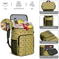 thumbnail image 5 of Travel Cooler Bag - Yellow Boston Terrier and Flower Camping Beer Cooler Backpack with Bottle Opener- Waterproof Insulated Picnic Backpacks - Cooler Bag for Beach, 5 of 6