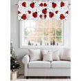 thumbnail image 5 of Country Ladybug Valances for Windows Farmhouse Classic Retro Texture Rod Pocket Curtains Valance Short Window Treatment Drapes for Living Room, Bedroom Bathroom 56"&nbsp;W x 16" L, 5 of 5