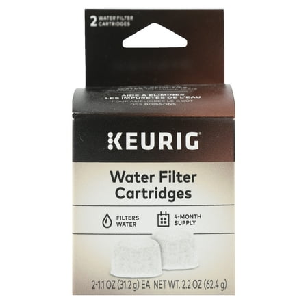 Keurig 2-Pack Water Filter Refill Cartridges, 2 count, For use with Keurig 2.0 and 1.0/Classic K-Cup Pod Coffee