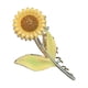thumbnail image 2 of Fiudx Horquilla de Girasol, Clip de Aleación Dorada, Diseño de Cuchara Pintada a Mano, Garra Segura para Cabello Grueso, Elegante Accesorio de Boda, Moda Diaria para Mujer, Opción de Regalo Reutiliza, 2 of 7