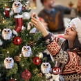 thumbnail image 2 of Lilixerw Cute Owl Car Hanging Ornament,Acrylic Christmas Decor for Rearview Mirror,Xmas Tree,Home Gift,3.14Inch Multi Type Design, 2 of 6