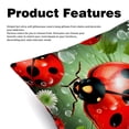 thumbnail image 2 of Seven Starred Ladybird with Unique Patterns Covers - Set of 2 Throw Pillows for Home Decor - Available in 16x16, 18x18, 20x20 Inches for Various Occasions, 2 of 6