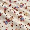 thumbnail image 4 of Flannel Cowboy Bears Teddy Bears Western Nursery Toys Kids Tan Cotton Flannel Fabric Print by the Yard (L3162-C), 4 of 4