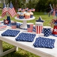 thumbnail image 7 of 4th of July Paper Napkins 20 Pack Disposable Patriotic Red White Blue American Flag Independence Day Party Supplies for Veterans Day Memorial Day BBQ by PALIFEUR, 7 of 7