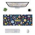 thumbnail image 3 of Disketp Gaming Mouse Pad Colorful Space Pattern Large Mouse Mat Long Extended Desk Pad Non-Slip Rubber Mice Pads Stitched Edges Thin Pad (11.8x31.5 Inch), 3 of 9