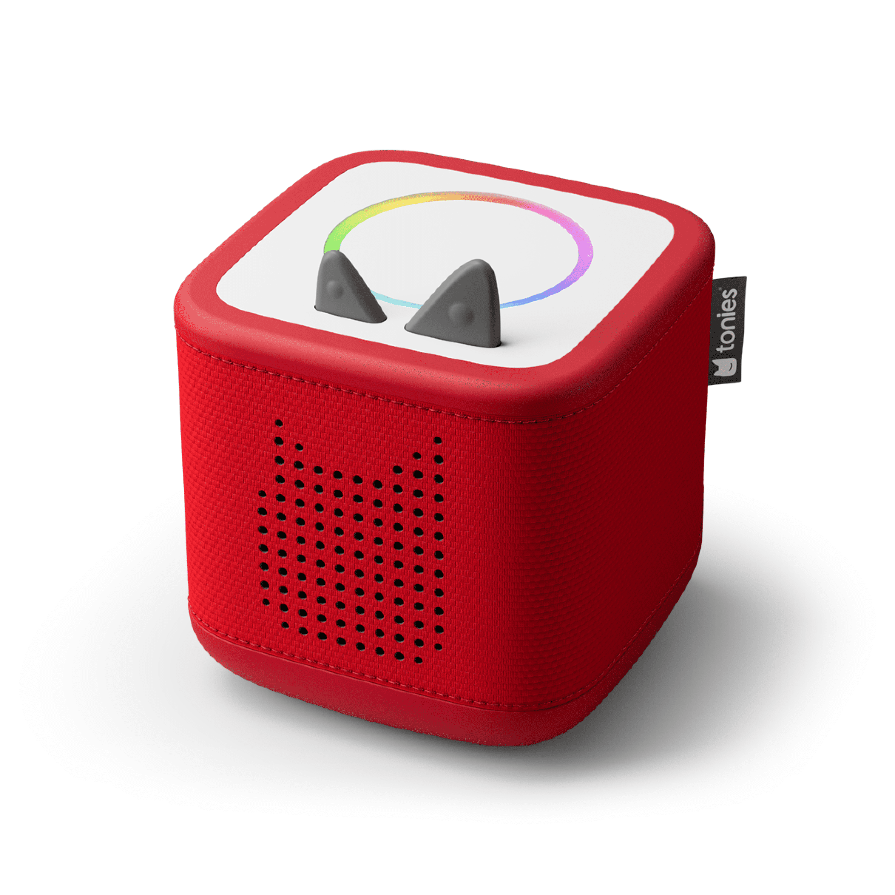 tonies Toniebox 2 Coffret avec Lilo et Stitch, Cars: Lightning McQueen et Vaiana – Rouge coucher de soleil (Francais)