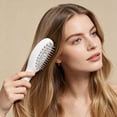 thumbnail image 3 of Steam Hair Brush with Spray Mist Function, Rechargeable Hair Straightener Brush with Scalp Massage, Detangling Brush for Frizz Reduction, 3 of 3