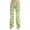 Fluorescent Green, variant on Women's Christmas Pajama Pants, Gift Box Stocking Candy Cane Print Wide Leg Sleep Pants, Elastic Drawstring Loungewear for Holiday Casual Wear