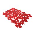 thumbnail image 1 of 4PCS Coupe Fleur Forme Feutre Napperons Table Décoration Rouge, 1 of 4