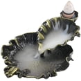 thumbnail image 1 of Quemador de incienso de reflujo, quemador de cono de incienso de hoja de loto, soporte de incienso de humo para decoración de incienso y fragancia, quemador de incienso, 1 of 5