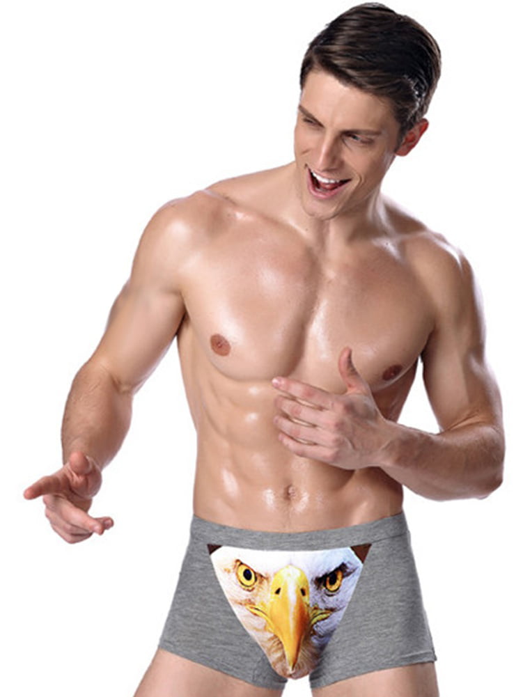 Mens Underwear Briefs Alpha Male Timber Wolf Animal Designer Breathable Long Boxer Briefs Underwear Boys