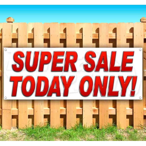 Super Sale Today Only! 13 oz Vinyl Banner With Metal Grommets