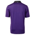 thumbnail image 3 of Men's Cutter & Buck  Purple/Black Kansas State Wildcats Vault DryTec Virtue Eco Pique Micro Stripe Recycled Polo, 3 of 3