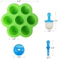 thumbnail image 2 of Moule à Glace Pop à 7 Cavités avec des Bâtons en Plastique Colorés, 2 of 7