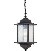 13" x 6-1/4" Rust Patina 1-Light Hanging Light Outdoor Fixture