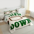 thumbnail image 4 of Manfei Touchdown Ball Gaming Bedding Comforter Set,Rugby Sport Theme Twin Comforter Sets,American Rugby Games Bedding Set For Kids,Breathable Home Decor Reversible,2pcs, 4 of 9