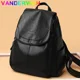 thumbnail image 4 of Mochila de cuero genuino para mujer, bolso de hombro de moda para mujer, mochila para mujer, mochilas escolares para adolescentes 2024, 4 of 5