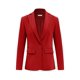 thumbnail image 1 of Blazer Cicy Bell para mujer, manga larga, manga larga, parte delantera abierta, color rojo, 1 of 7