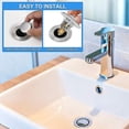 thumbnail image 4 of Tapón de fregadero emergente de acero inoxidable, filtro de drenaje antiobstrucción, tapón de fregadero emergente, tapón de drenaje de lavabo de bañera para 26 mm-50 mm Agujeros, 4 of 5