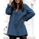 thumbnail image 1 of Drop Shoulder Sweater, Wrap V Neck Sweater Casual Pure Color Soft Loose Hem Fashionable  For Holiday Party For Women ANGGREK Celeste M, 1 of 5