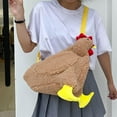 thumbnail image 4 of Bolso de peluche,Bolso de mano para mujer,tipo bandolera,de felpa,Bolsos de hombro de peluche de pollo para mujer,Bolsos de mano vintage de piel sintética para mujer,Bolso bandolera con forma, 4 of 8