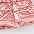 thumbnail image 7 of PXLKNZH Girls Winter Coats Shiny Hooded Jackets Thick Warm Puffy Waterproof Windproof Parka Ski Snow Jacket Outerwear 4-12Years Rose Gold,140/9 Years, 7 of 7