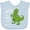 AE-Light Blue, variant on Inktastic T-rex Can't Clap Boys or Girls Baby Bib