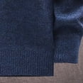 thumbnail image 5 of Rbaofujie Sales Clearance Tops for Men Long Gradient Color Block Plus Fleece Sweater Coat Hooded Cardigan Sweater Blue, 5 of 5