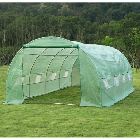 Outsunny Portable 20 x 10 ft. Walk-In Garden Dome Top Greenhouse