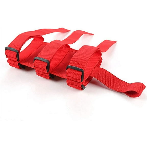 POINTERTECK Adjustable Roll Bar Fire Extinguisher Mount Bracket Car Trunk Holder for Jeep (Red)