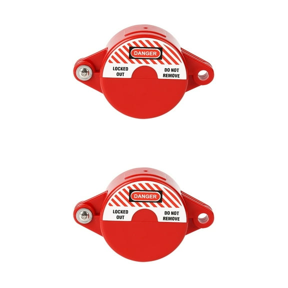 POPETPOP Faucet Locks Outdoor Red Abs 4.91X3.14X1.57In 2Pack