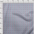 thumbnail image 2 of oneOone Viscose Jersey Fabric Leaves & Floral Block Printed Craft Fabric BTY 60 Inch Wide, 2 of 4