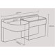thumbnail image 3 of Soporte para secador de pelo ZHCH autoadhesivo ABS montado en la pared con almacenamiento, 3 of 5